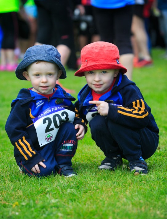 ***NO FEE PIC *** 20/05/2017 (L to R) Liam 2 & Conor 3 Bowles from Kilcock during the Irish Kidney Association's Run for a Life family fun run which will take place this Saturday 20th May at Corkagh Park, Clondalkin, Dublin. The IKA's Run for a Life is a charity fundraiser and celebrates the gift of life and aims to raise awareness about the vital importance of organ donation and transplantation. Now in its 9th year Run for a Life is open to people of all ages with the option of walking, jogging or running competitively in either a chip timed 2.5km, 5km or 10km distance. Based on last year's attendance over 500 people are expected to register for the event. For more information on the event visit website www.runforalife.ie For organ donor cards Freetext DONOR to 50050 or visit website www.ika.ie/card You can now download the IKAs new digital donor card by visiting www.donor.ie on your smartphone. Your wishes to be an organ donor can also be included on the new format driving licence which is represented by Code 115. Photo: Arthur Carron